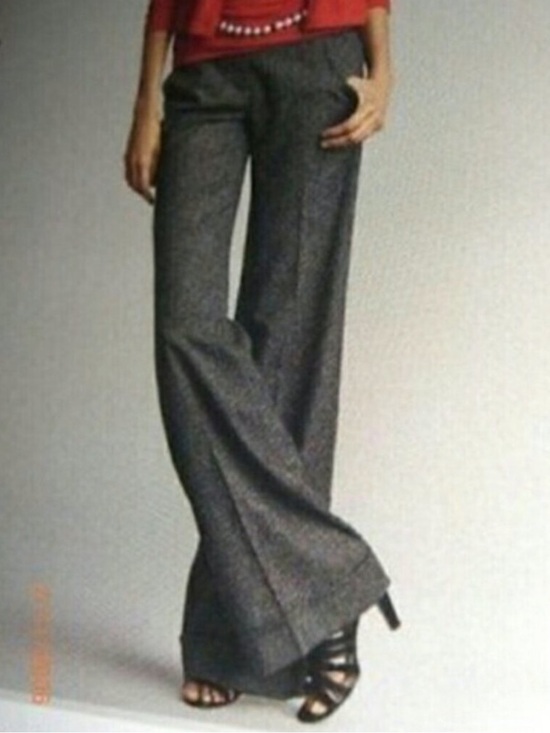CAbi Pants - CAbi pants Wide-Leg Gray Dress Pants #230 Speckle trouser tweed pants
